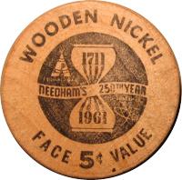 Wooden Nickel Front