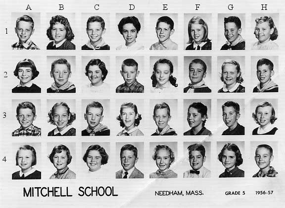 Mitchell School Grade 5, 1956