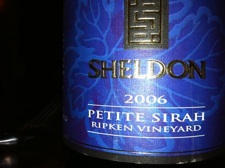 Sheldon wine label