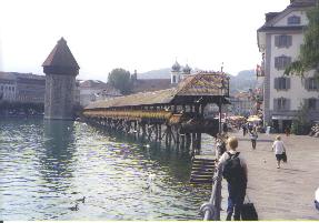 Photo of the Chapel Bridge in Lucerne