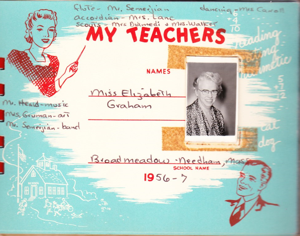 Broadmeadow 5th grade 1956