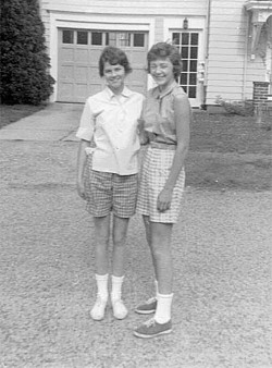 Sandy Fisher and Marcia Fellows circa 1963