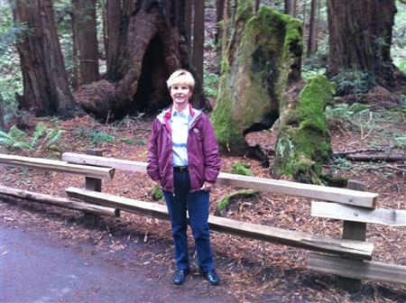 Kathy in Muir Woods