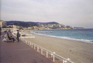 The beach at Nice.