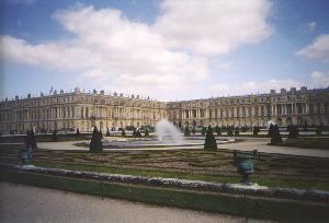 Outside view of Versailles.