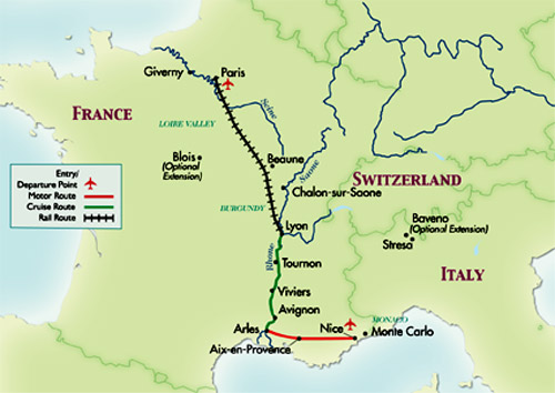 Map of our trip