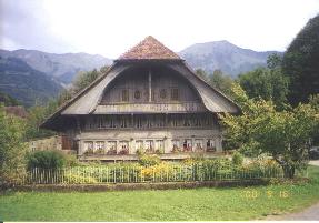 Photo of an old farmhouse at Ballenberg