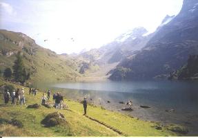 Photo of Engstlenalp:  a meadow and lake