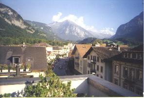 Photo of Meiringen as seen from the hotel roof