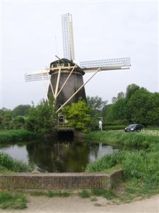 The Rembrandt Mill, so-named because a statue of Rembrandt appears on the other side