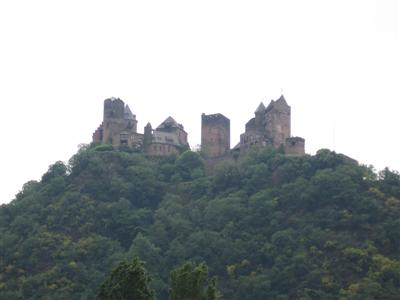 Burg Schonburg above Oberwesel, now a hotel and restaurant