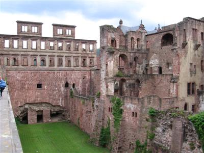 Here we see the remains of the castle walls