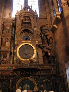 Inside an unusual feature for a cathedral:  a gigantic astronomic clock