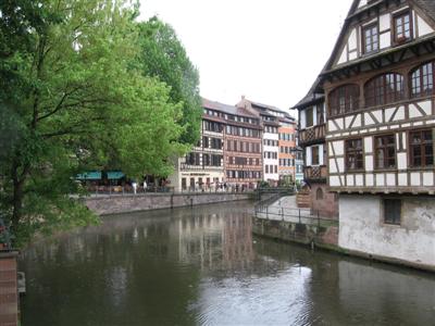 More of the city along the canal