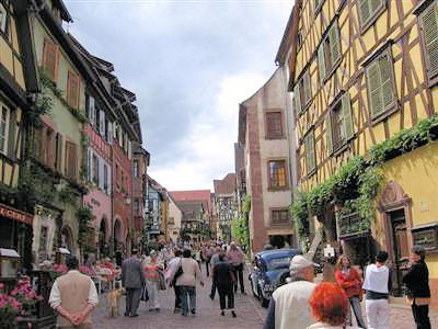 The main street in Riquewihr