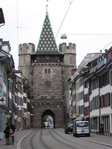 Passageway through an ancient fortified gate to the city