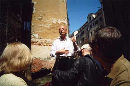 Singer on our gondola