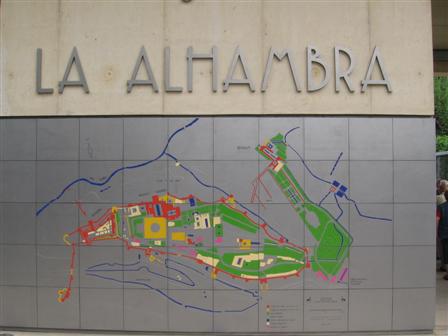 Map of Alhambra