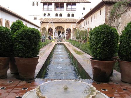 Inside pool at Alhambra