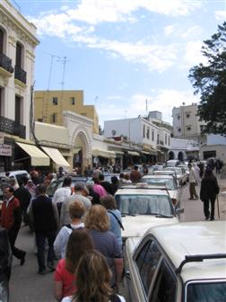 Shopping street in Morocco