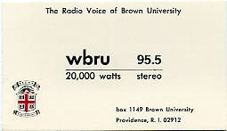 WBRU Business Card