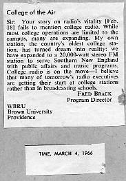 Time Magazine Letter